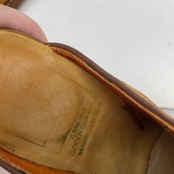 FRYE Mules Shoes Leather Slip On Western Embroidered Heels Size 7 - Picture 11 of 11